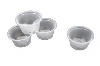 .75oz Disposable Food Dish Clear Plastic