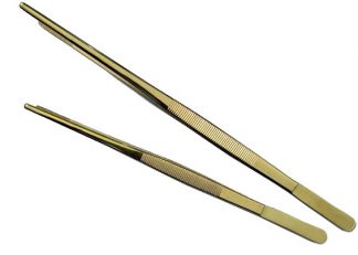 8″ (20cm) Premium Gold Tweezers Tweezers